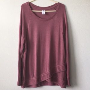 Active Life Long Sleeve Pullover Shirt XXL Berry